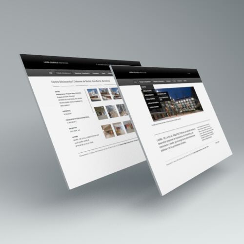 Pantallas. Diseño web Laviña de la Villa Arquitectura