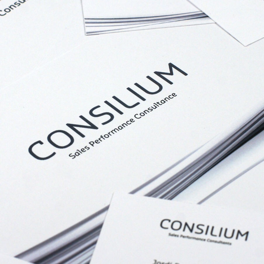Tarjetas. Diseño identidad corporativa Consilium
