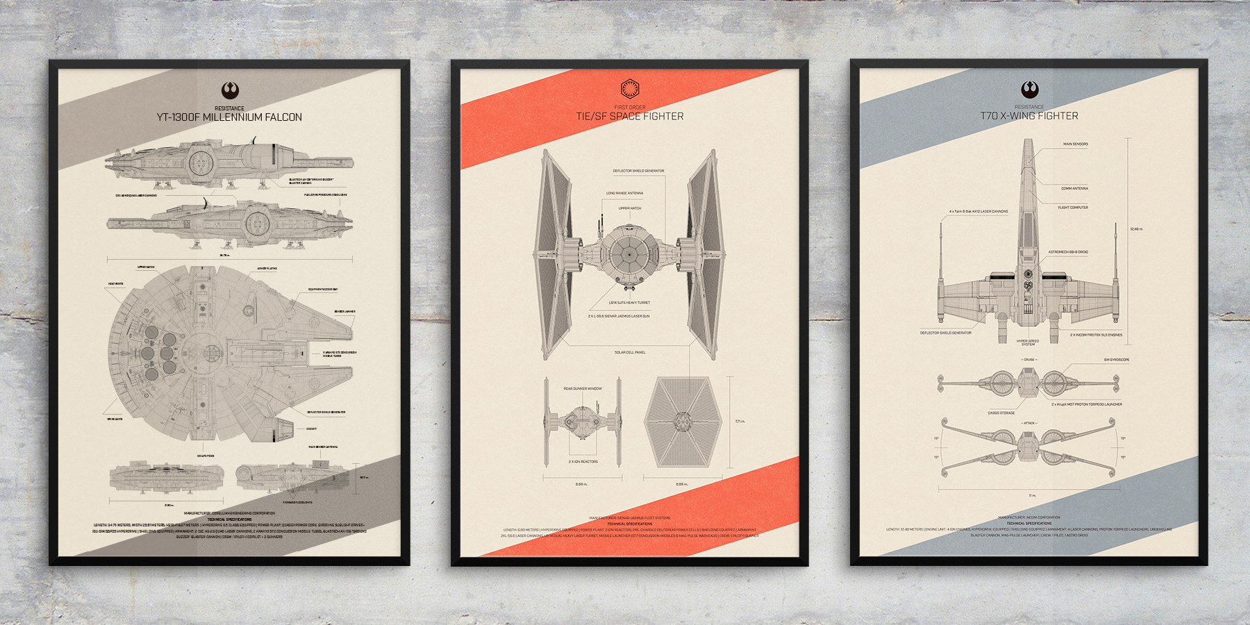 Diseño carteles Star Wars The Force Awakens Special Edition