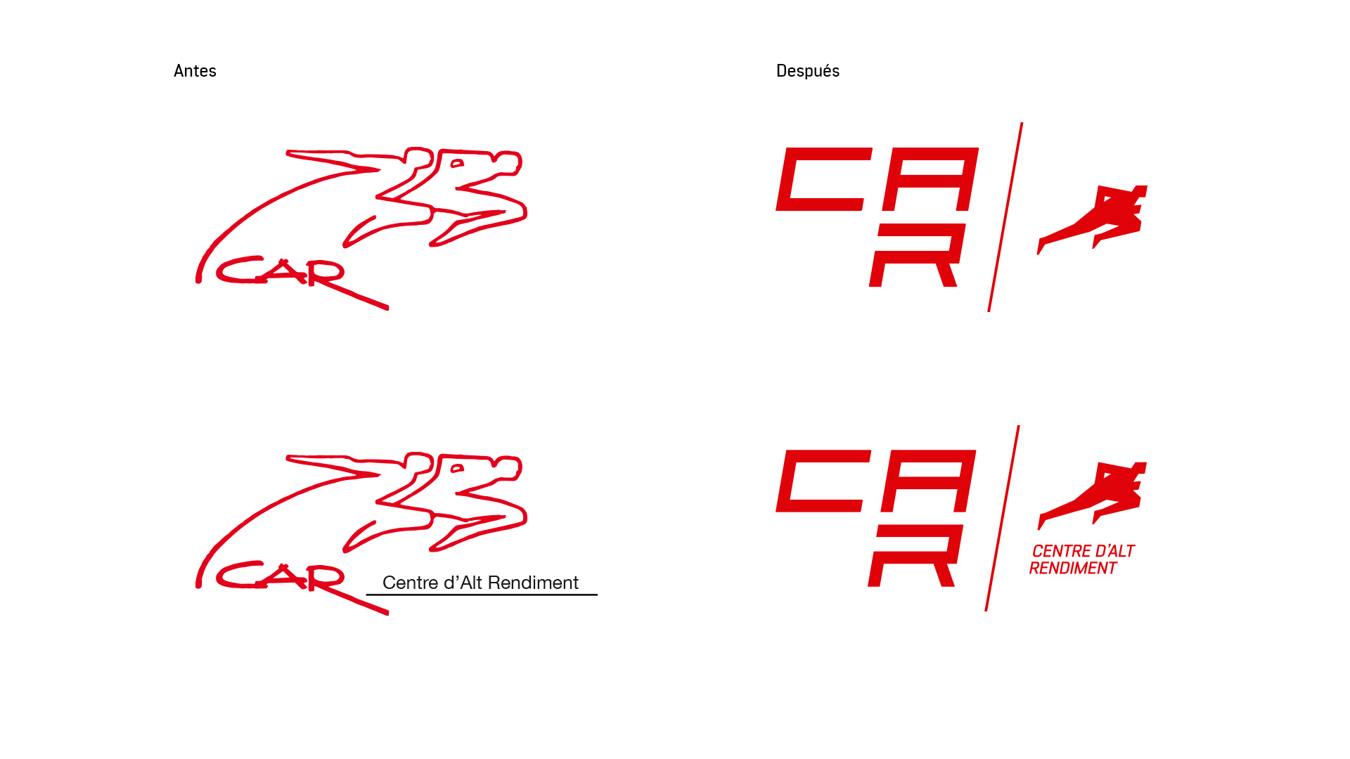 Comparativa. Diseño Marca e Identidad Corporativa Barcelona - CAR Sant Cugat