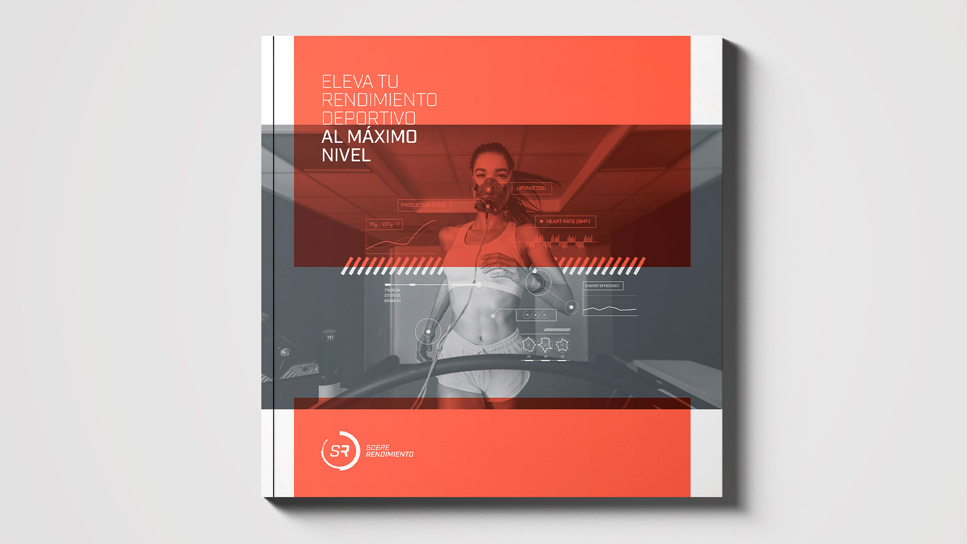 Diseño brochure editorial marca e identidad corporativa Barcelona Sobre Rendimiento - Cover
